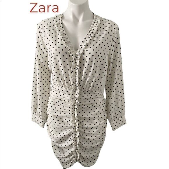 Zara PolkaDot Evening Dress - Picture 1 of 16